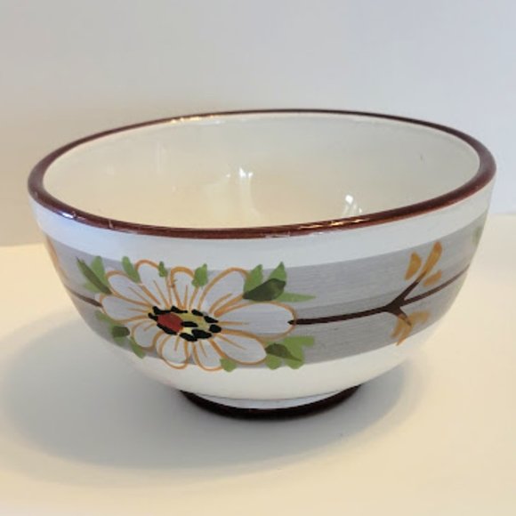 OVERSIZED HAND PAINTED COFFEE MUG SOUP BOWL MADE IN ITALY - Picture 2 of 7